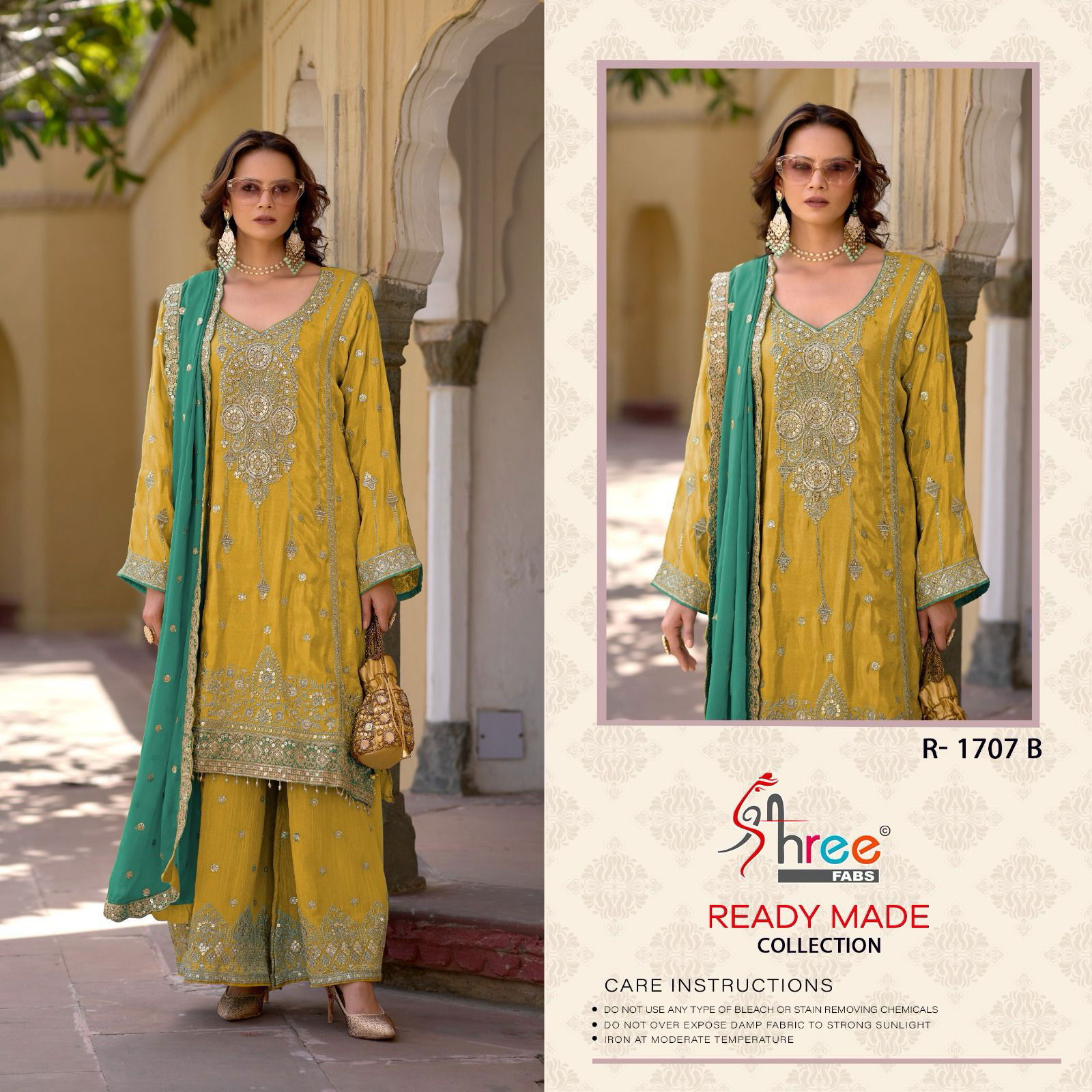 Shree R 1707 Viscose Simmer Ready Made Pakistani Salwar Suits